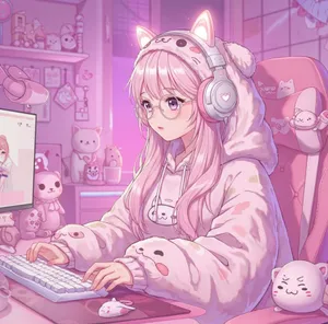 Cute Gamer Girl Pfp Wallpaper