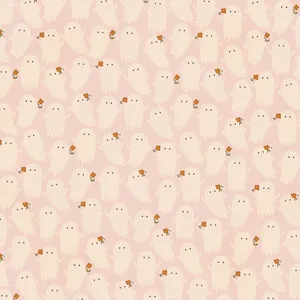 Cute Ghost Pattern Halloween Background Wallpaper