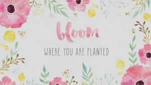 Cute Girly Bloom Wallpaper