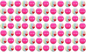 Cute Girly Button Pins Wallpaper