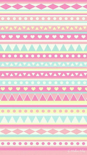 Cute Girly Pastel Patterns Wallpaper