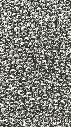 Cute Gothic Skulls Wallpaper
