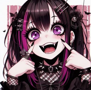 Cute Gothic Vampire Pfp Wallpaper