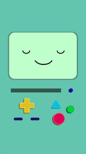 Cute Green Bmo Adventure Time Wallpaper