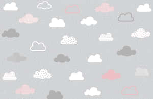 Cute Grey Feline Sitting In A Happy Stance Wallpaper