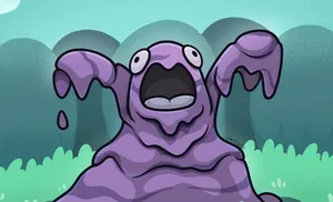 Cute Grimer Desktop Wallpaper