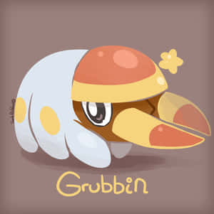 Cute Grubbin Illustration Wallpaper