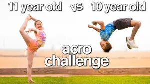 Cute Gymnastics Acro Challenge Wallpaper