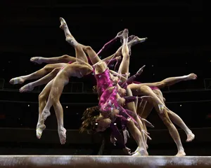 Cute Gymnastics Slow Motion Wallpaper