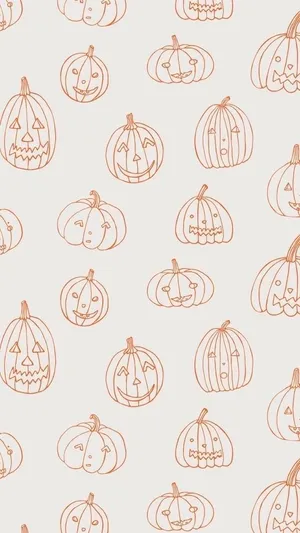 Cute Halloween Iphone Pumpkins Wallpaper