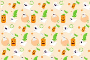 Cute Halloween Pattern Wallpaper