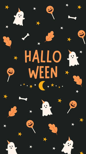 Cute Halloween Pattern Wallpaper