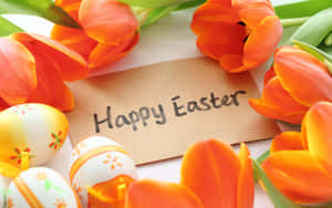 Cute Happy Easter Card Wallpaper