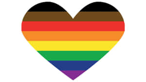 Cute Heart Lgbt Flag Wallpaper