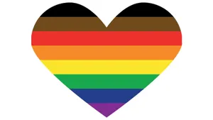 Cute Heart Lgbt Flag Wallpaper