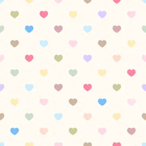 Cute Heart Polka Dots Wallpaper
