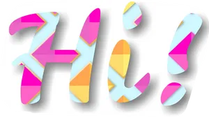 Cute Hi Greeting Art Wallpaper