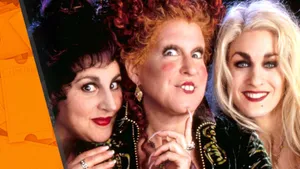 Cute Hocus Pocus Smiling Witches Wallpaper