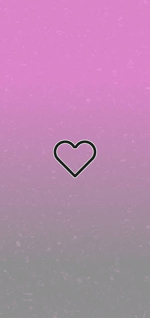 Cute Instagram Heart On Gradient Background Wallpaper