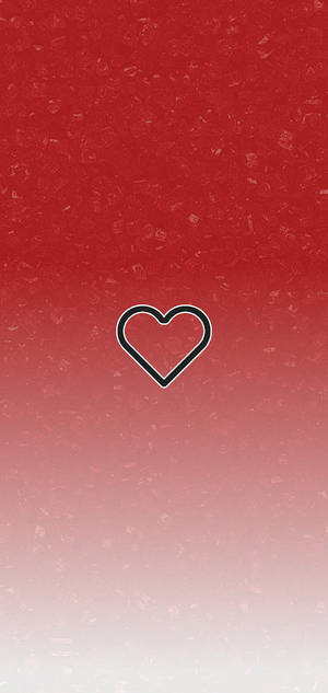 Cute Instagram Heart On Red Wallpaper