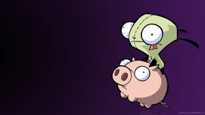Cute Invader Zim Poster Wallpaper