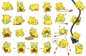 Cute Joltik Collection Desktop Wallpaper