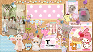 Cute Junk Scrapbook Layout Wallpaper