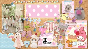 Cute Junk Scrapbook Layout Wallpaper