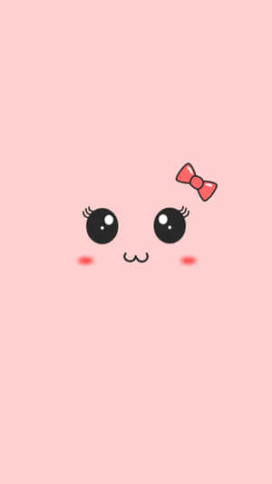 Cute Kawaii Blushing Face Wallpaper