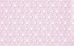 Cute Kawaii Bunny Bringing A Smile To Your Day Wallpaper