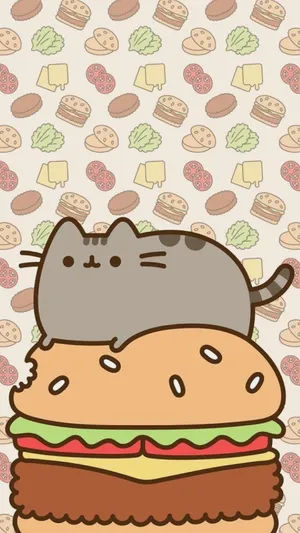 Cute Kawaii Food Illustrations With Various Smiling Characters Wallpaper