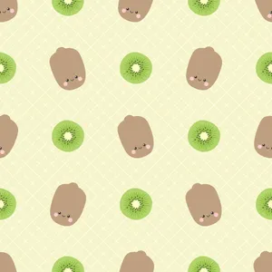 Cute Kawaii Fruit Gathering Wallpaper