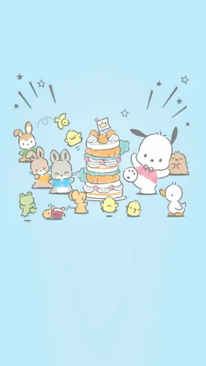 Cute Kawaii Japanese Characters Wallpaper Wallpaper