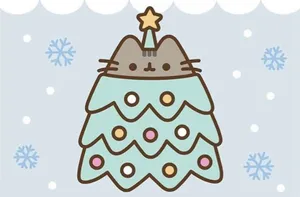 Cute Kawaii Pusheen In All Its Adorableness Wallpaper