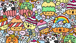 Cute Kawaii World Illustration Wallpaper