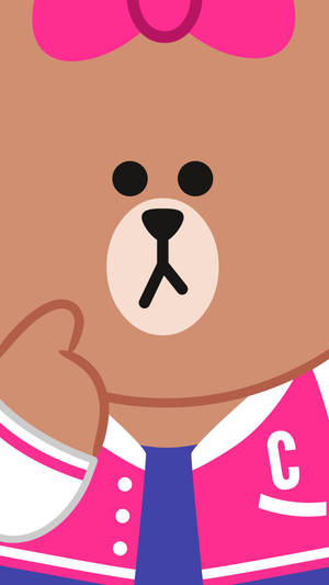 Cute Korean Bear Choco Wallpaper