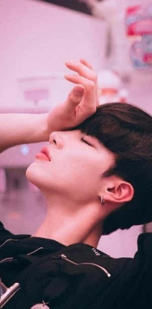 Cute Korean Boy Fainting Position Wallpaper