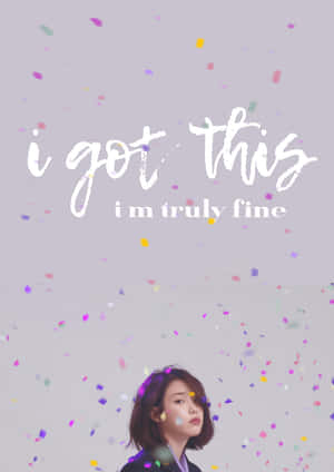 Cute Korean Singer Iu Palette Wallpaper