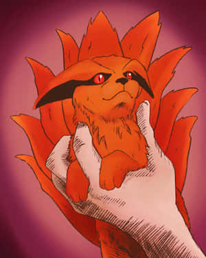 Cute Kurama In Hand Naruto Wallpaper