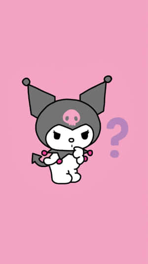 Cute Kuromi Wallpaper - My Melody's Mischievous Friend In Kawaii Style Wallpaper