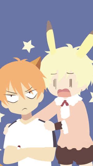 Cute Kyo And Tohru Fruits Basket Anime Wallpaper