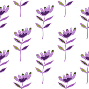 Cute Lavender Pattern Wallpaper