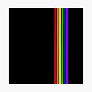 Cute Lgbt Flag In Rainbow On Black Wallpaper