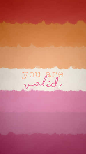 Cute Lgbt Lesbian Flag Quote Wallpaper