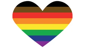 Cute Lgbt Philadelphia Rainbow Heart Illustration Wallpaper