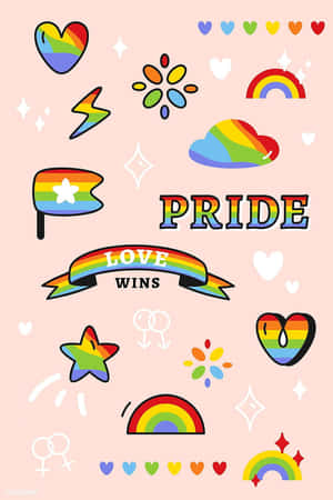 Cute Lgbt Pride Aesthetic Vector Art Wallpaper