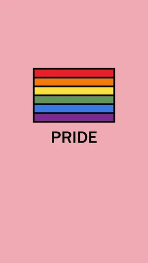 Cute Lgbt Pride Flag In Pink Wallpaper