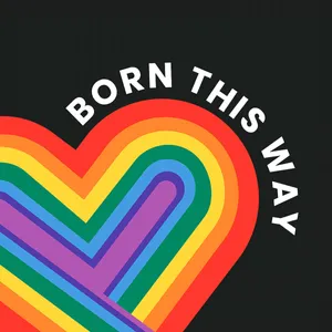 Cute Lgbt Rainbow Heart Born This Way Illustration Wallpaper