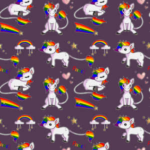 Cute Lgbt Unicorn Flag Wallpaper