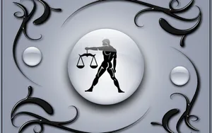 Cute Libra The Scales Visual Art Wallpaper